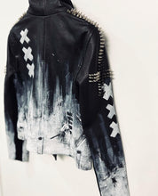 Load image into Gallery viewer, Cross & Dash Leather Jacket