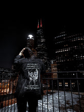 Load image into Gallery viewer, Comfort The Disturbed Unisex Denim Jacket (Made To Order)