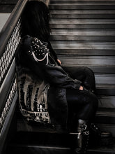 Load image into Gallery viewer, Dusk ‘Til Dawn Bleach Painted Unisex Denim Jacket