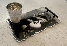 Load image into Gallery viewer, “Pure Intentions” Agate Style Resin Tray With Handles