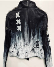 Load image into Gallery viewer, Cross & Dash Leather Jacket