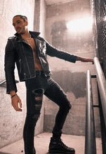 Load image into Gallery viewer, Madness Is Genius Leather Jacket Masculine Fit