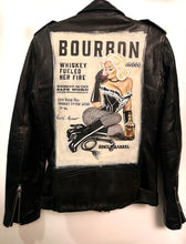Load image into Gallery viewer, Love Kills All Hand Painted Pin Up Leather Jacket (Made To Order: Contact Us To Order)
