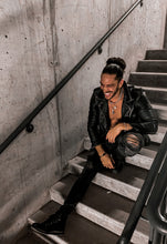 Load image into Gallery viewer, Madness Is Genius Leather Jacket Masculine Fit
