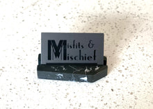 Load image into Gallery viewer, Black & White Marbled Coffin Card Holder