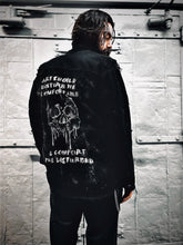 Load image into Gallery viewer, Comfort The Disturbed Unisex Denim Jacket (Made To Order)