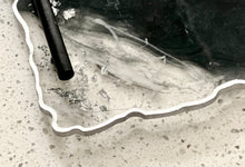 Load image into Gallery viewer, “Basic AF” Agate Style Resin Tray With Handles