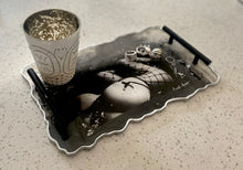 Load image into Gallery viewer, “Pure Intentions” Agate Style Resin Tray With Handles
