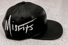 Load image into Gallery viewer, Misfits &amp; Mischief Logo Style 1: Side Painted Faux Leather Hat
